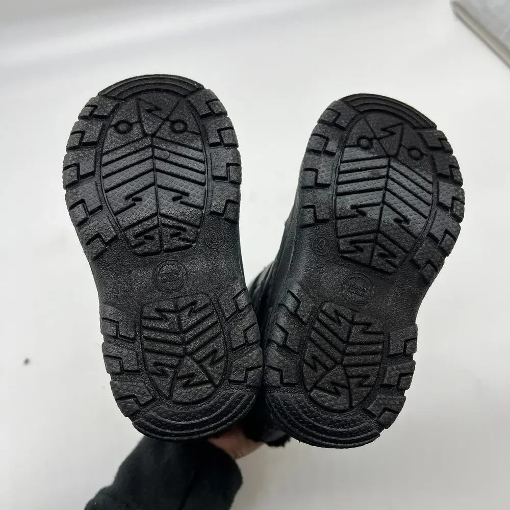 Wonder Nation Toddler & Kids Winter Boots -5F Black Pink Size 9
